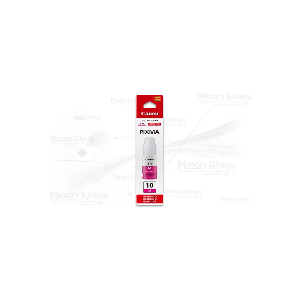 Botella de tinta Canon GI-10 Magenta 70ml para impresoras de alta calidad y rendimiento superior