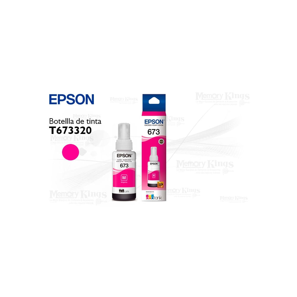 Tinta Epson 673 Magenta 70ml – Calidad de impresión excepcional para tus proyectos creativos