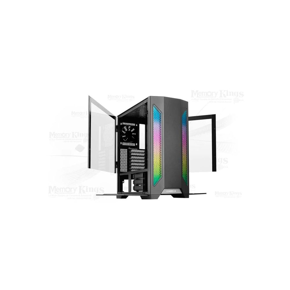 Gabinete Mid Tower Lian Li Lancool II-X RGB negro, eficiente refrigeración y diseño elegante