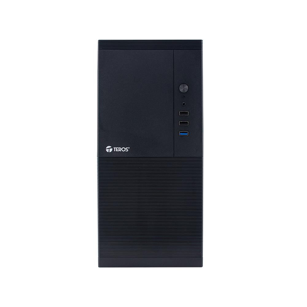 Caja Teros TE-1033S mini tower ATX negra con 250W, USB 3.0 y audio HD - Ideal para tu PC gaming