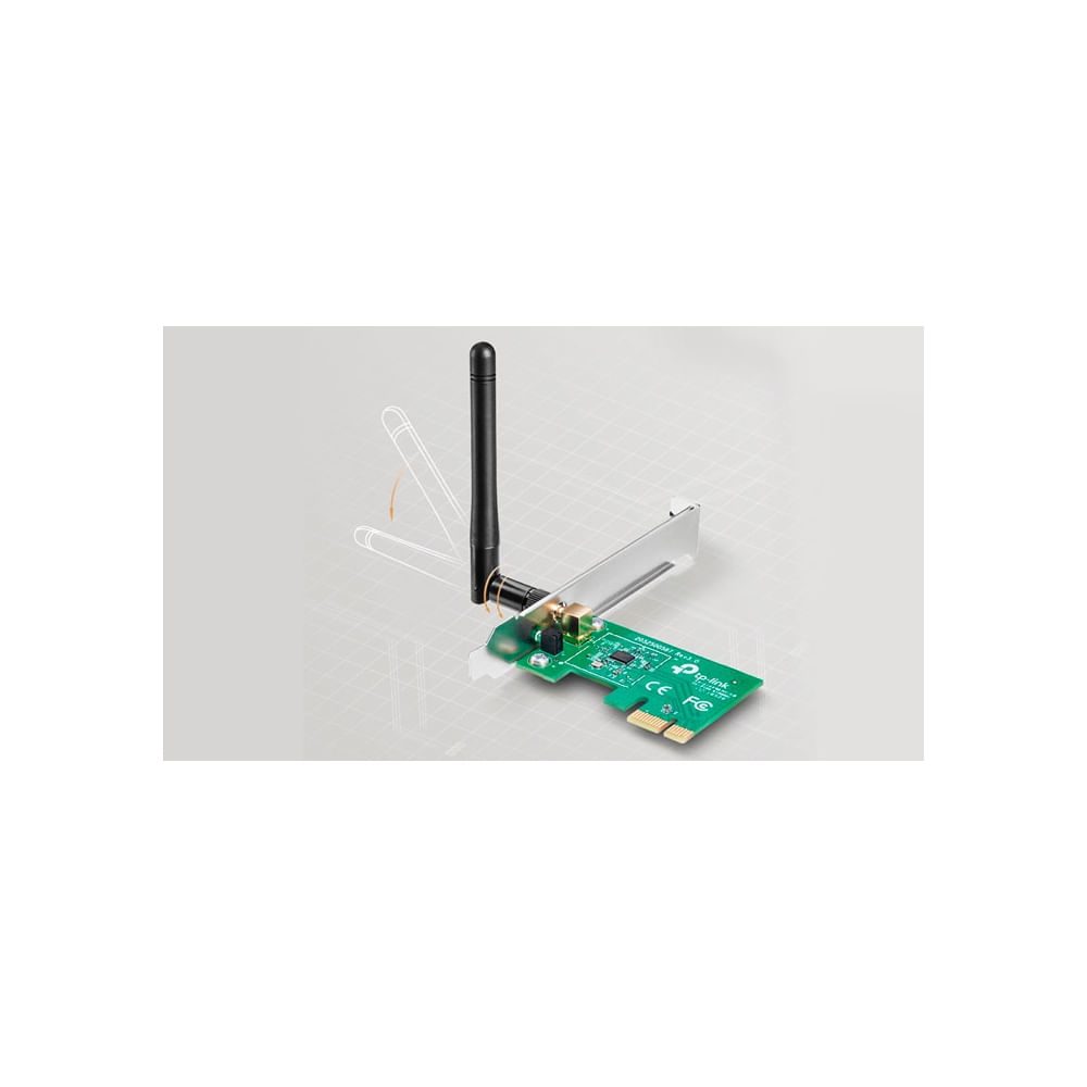 Adaptador de red TP-Link TL-WN781ND PCIe 802.11b/g/n con conexión rápida y fácil instalación