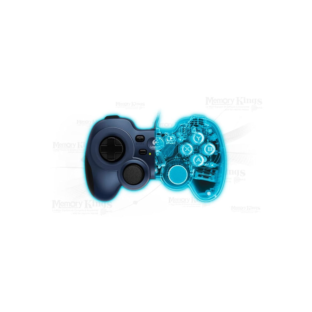 Gamepad Logitech F310 con diseño ergonómico para un juego cómodo y duradero