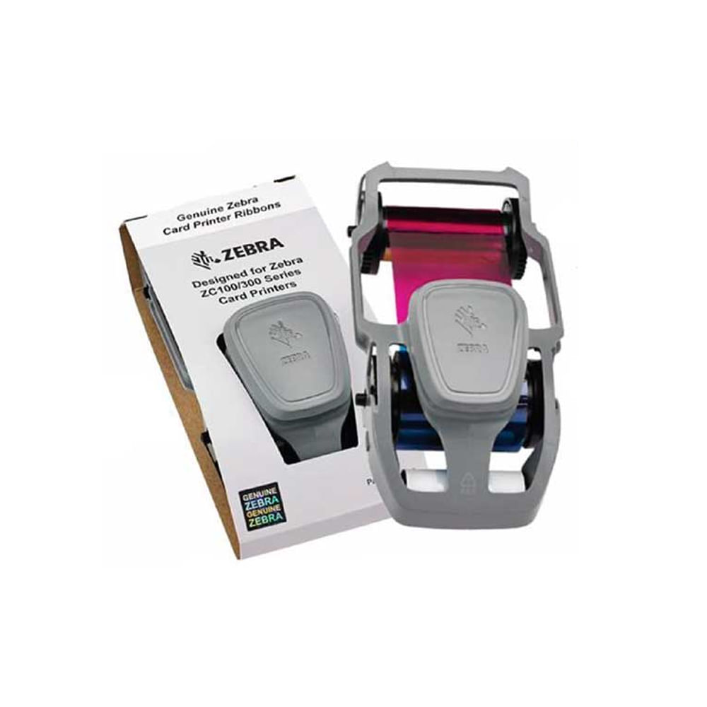 Cinta Zebra YMCKO Original para Impresoras de Tarjetas - Colores Vibrantes y Alta Calidad de Impres