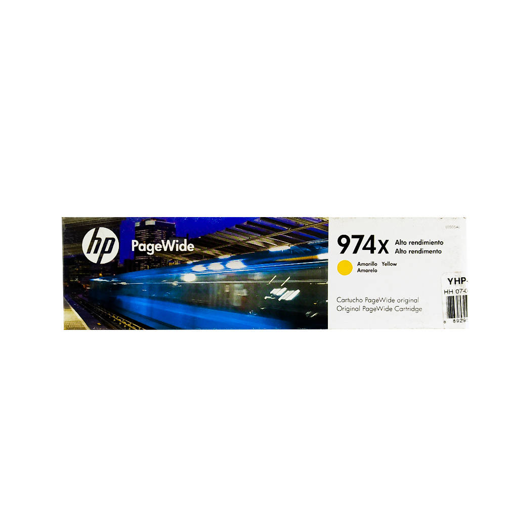 Tinta HP 974XL Amarilla - Rinde 7,000 Páginas, Compatible y de Alta Calidad para Impresoras HP