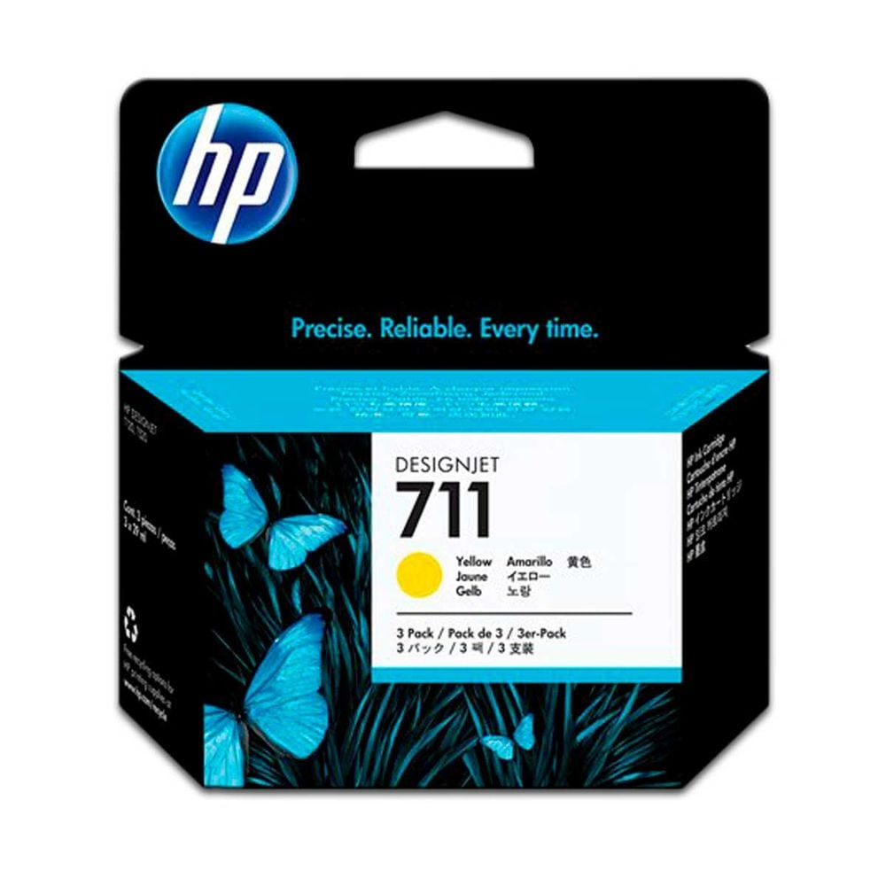 Cartucho de Tinta HP 711 Amarillo Original 29 ml para DesignJet - Alta Calidad de Impresión