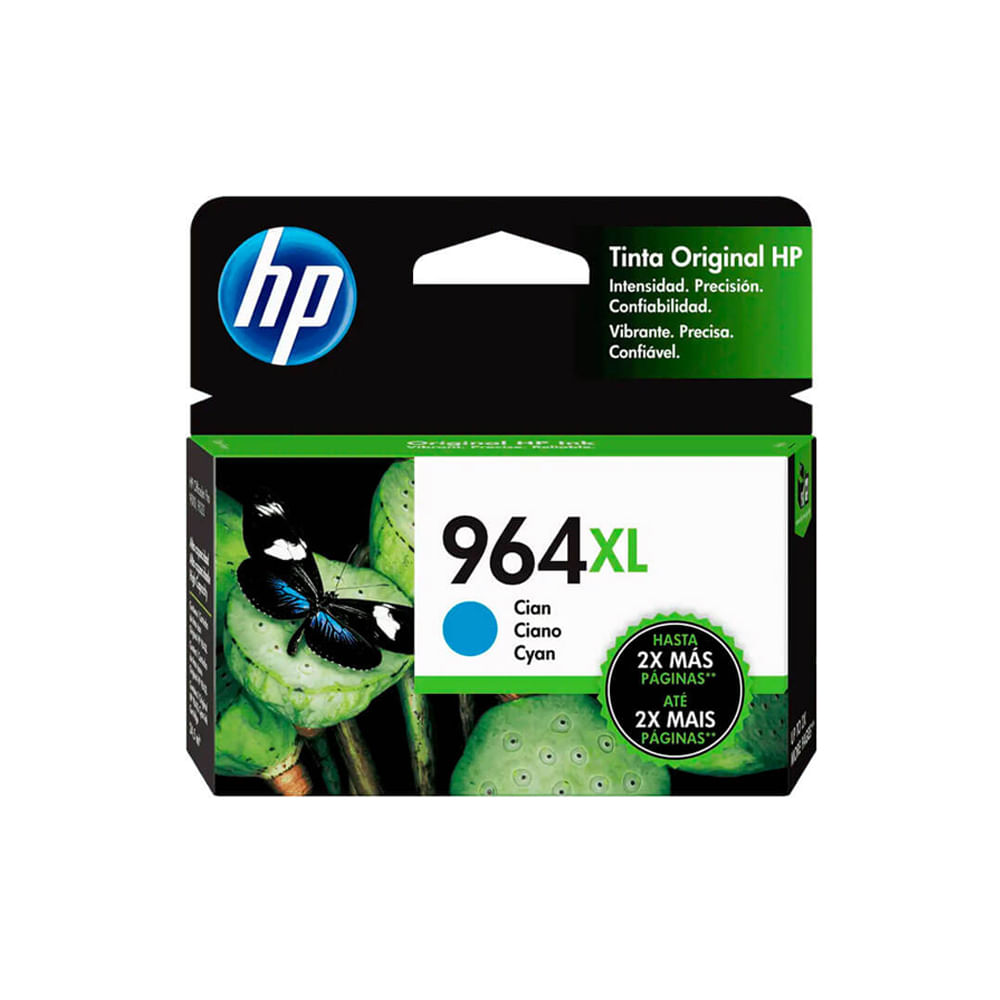 Cartucho de tinta HP 964XL Cyan de alta capacidad - Impresiones de calidad superior para tu impreso