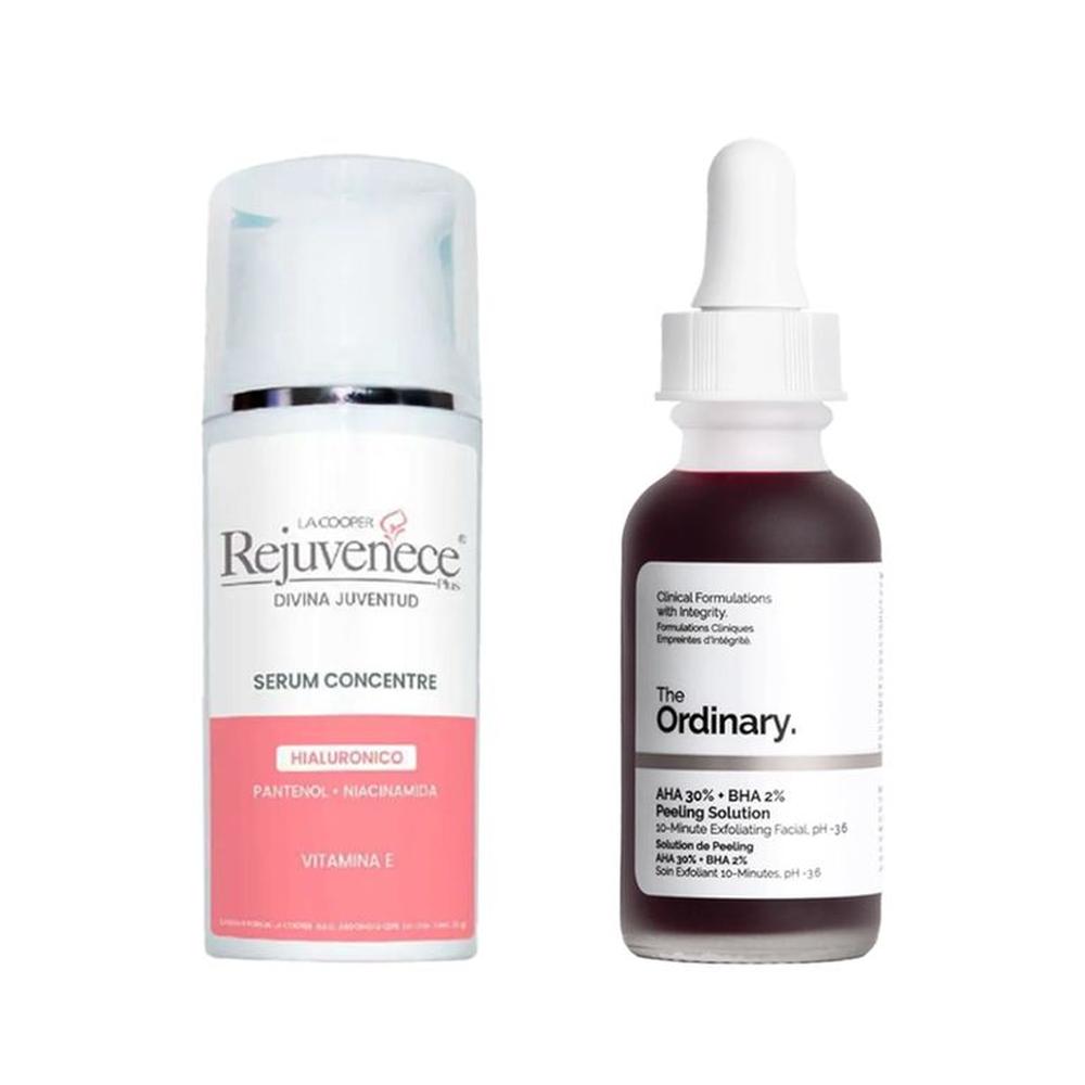 Serum Concentre hialurónico + Serum AHA 30%+BHA 2%