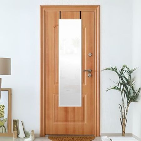 Espejo para Puerta 32.8x122.8cm Blanco Rayado Orange