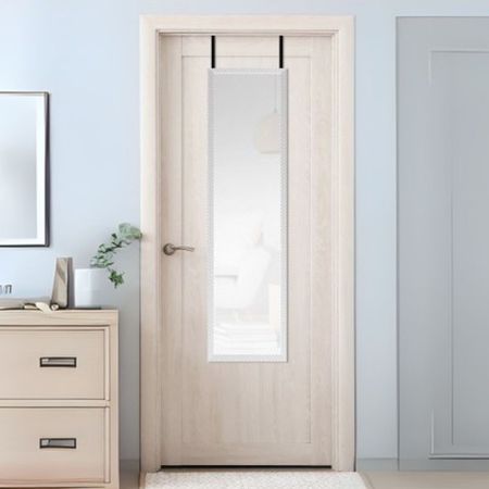 Espejo para Puerta 32.8x122.8cm Plateado Textura Orange