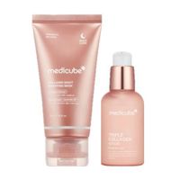 SET MEDICUBE TRIPLE COLLAGEN SERUM + COLLAGEN NIGHT WRAPPING MASK