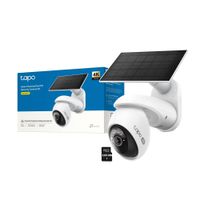 Cámara Vigilancia Tapo C660 KIT 4K Panorámica Zoom18X PanelSolar 128GB