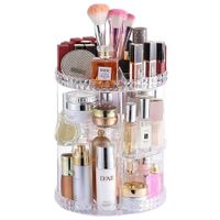 Organizador de Maquillaje Giratorio de 360 Grados para Escritorio