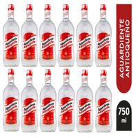 Aguardiente Antioqueño Rojo 750ml - 12 UND