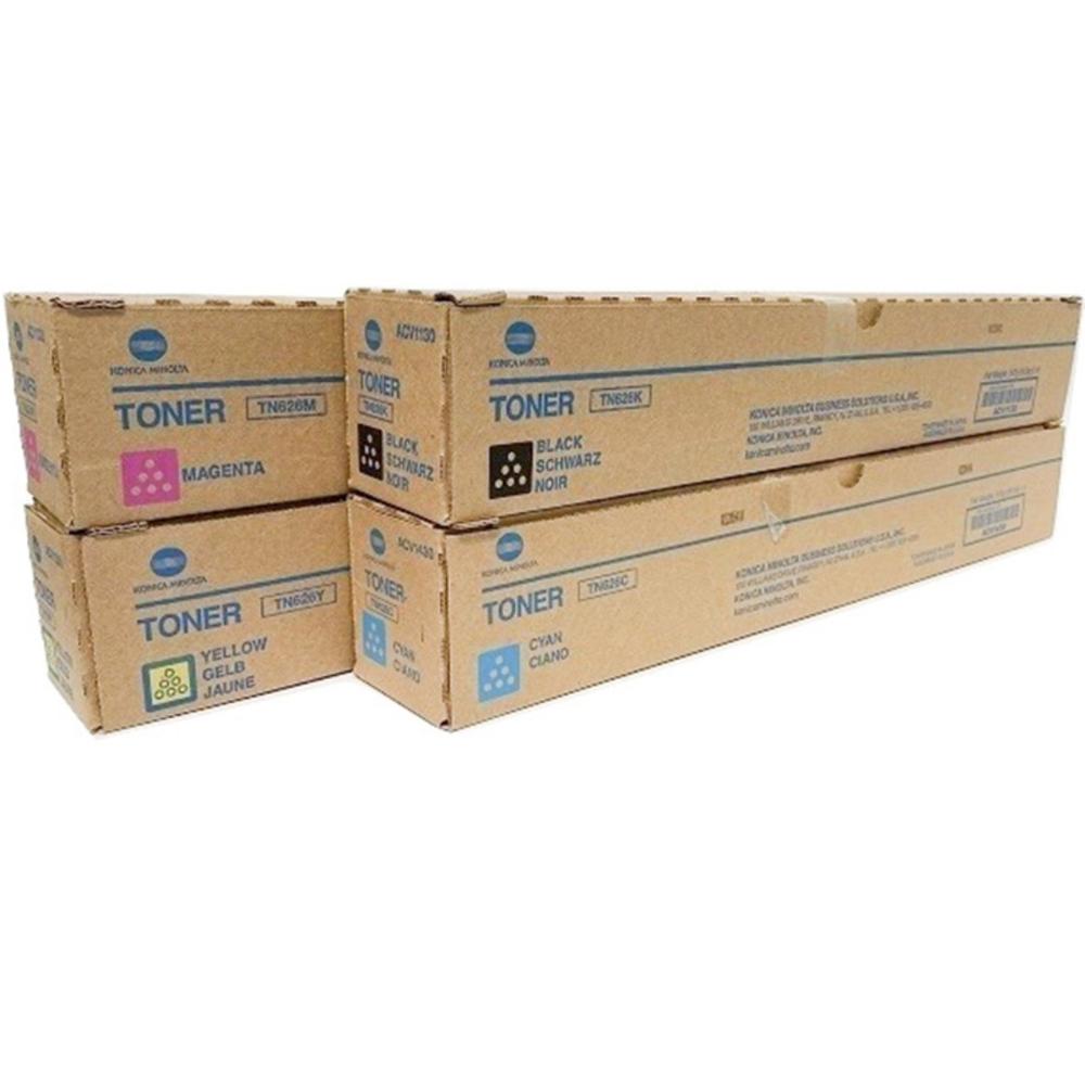 Toner Konica Minolta TN-626 Negro, Cian, Magenta, Amarillo