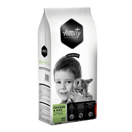 Amity Premium Pollo y Arroz para Gatitos 10Kg