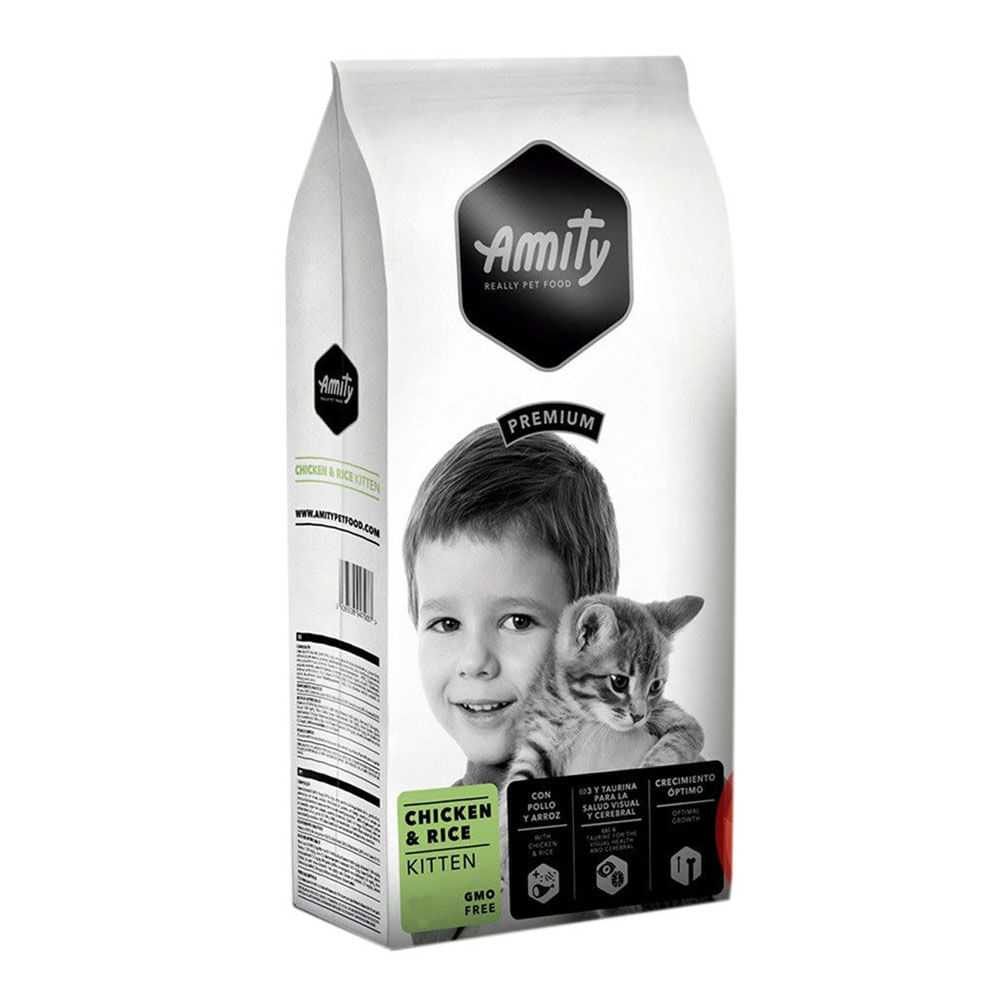 Amity Premium Pollo y Arroz para Gatitos 10Kg