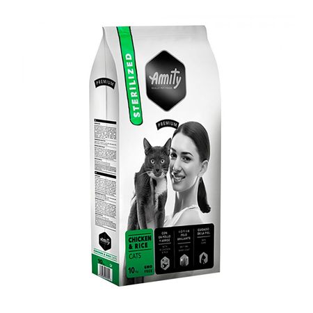 Amity Premium Pollo y Arroz para Gatos Esterilizados 1.5Kg