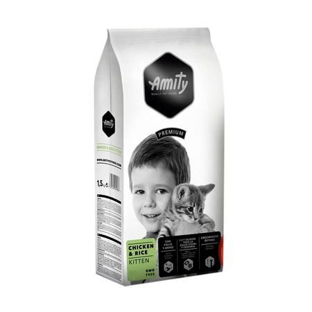 Amity Premium Pollo y Arroz para Gatitos 1.5Kg