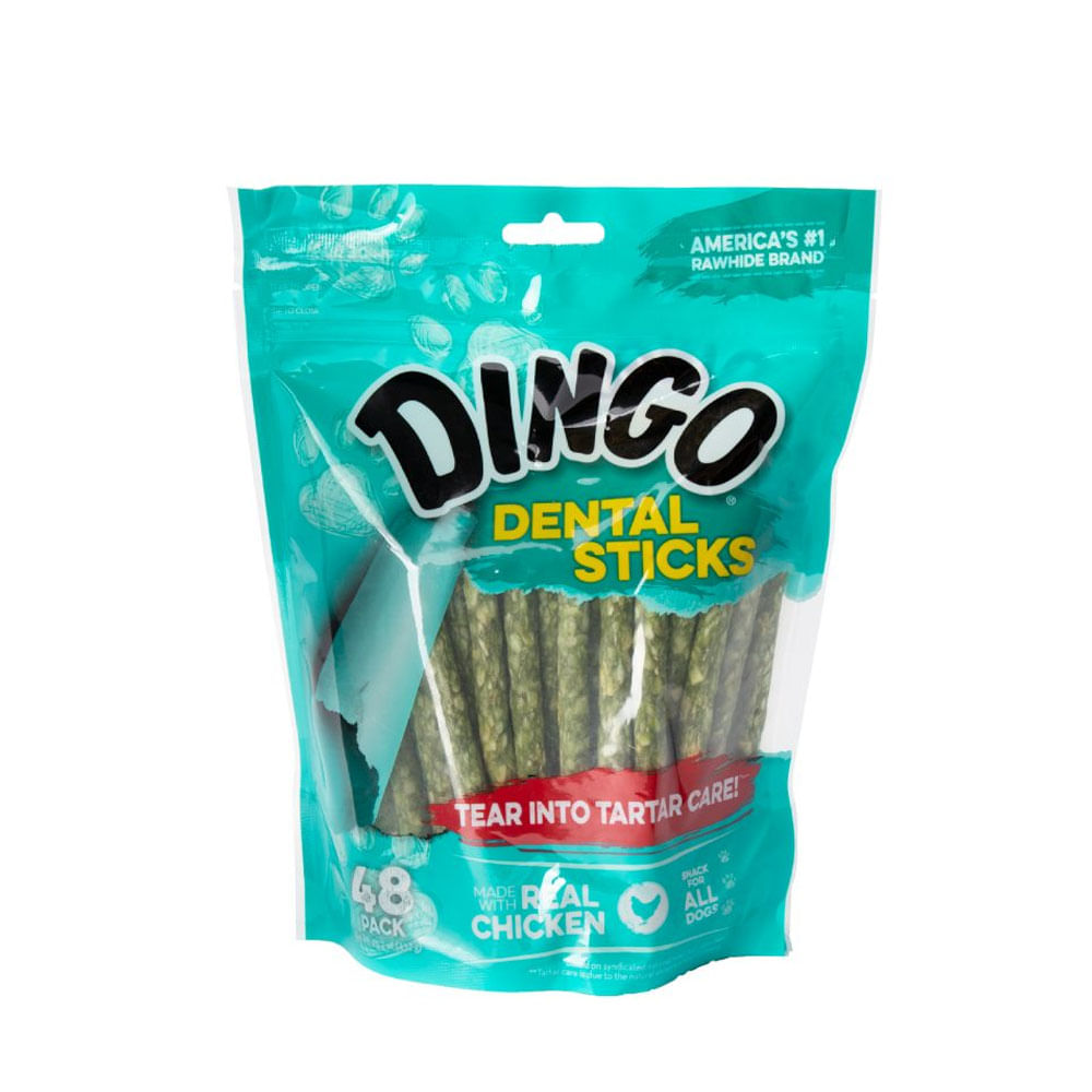 Snack para Perros Dingo Dental Sticks de Pollo x48 und