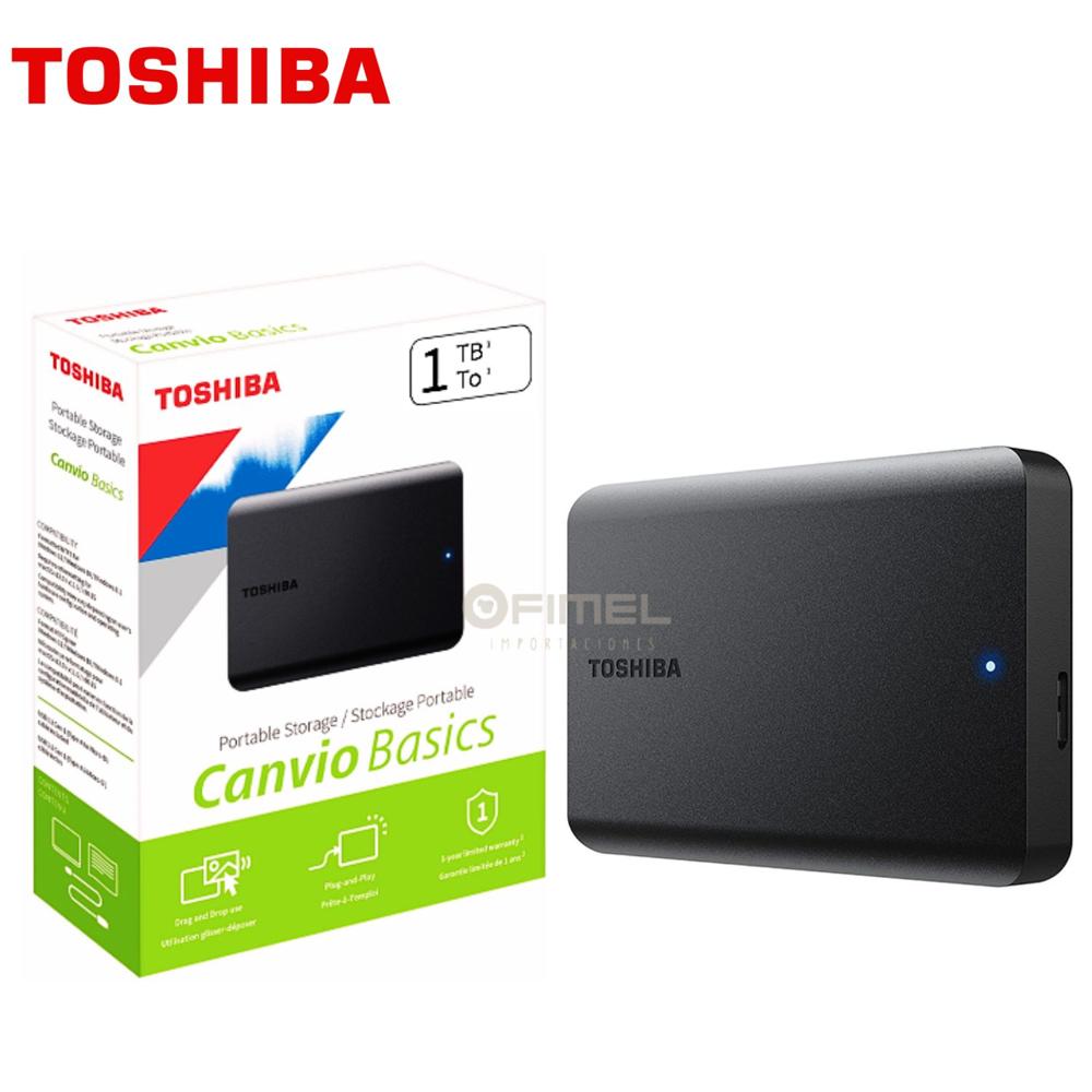 Disco Externo TOSHIBA Canvio Basic 1TB Negro USB 3.0