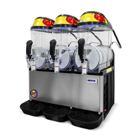 Cremoladera Ventus VG123 de Acero con 3 Tolvas de Policarbonato