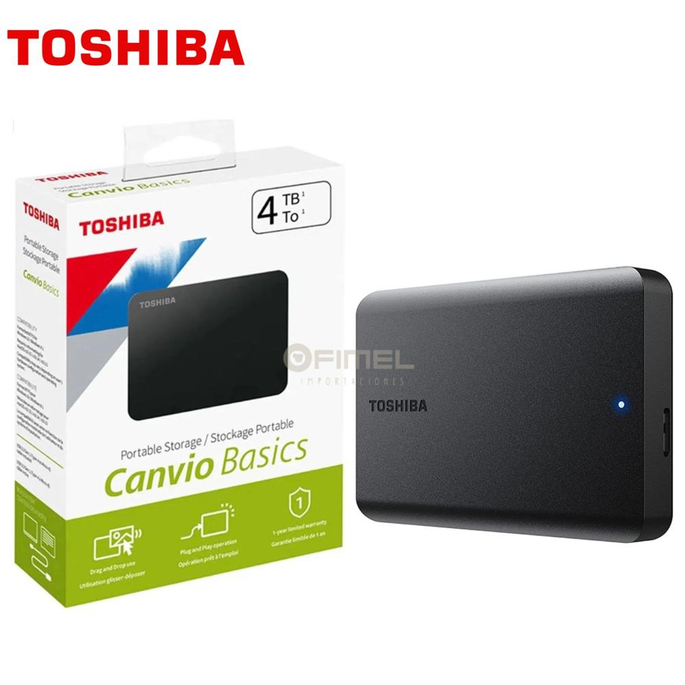 Disco Externo TOSHIBA Canvio Basic 4TB Negro USB 3.0