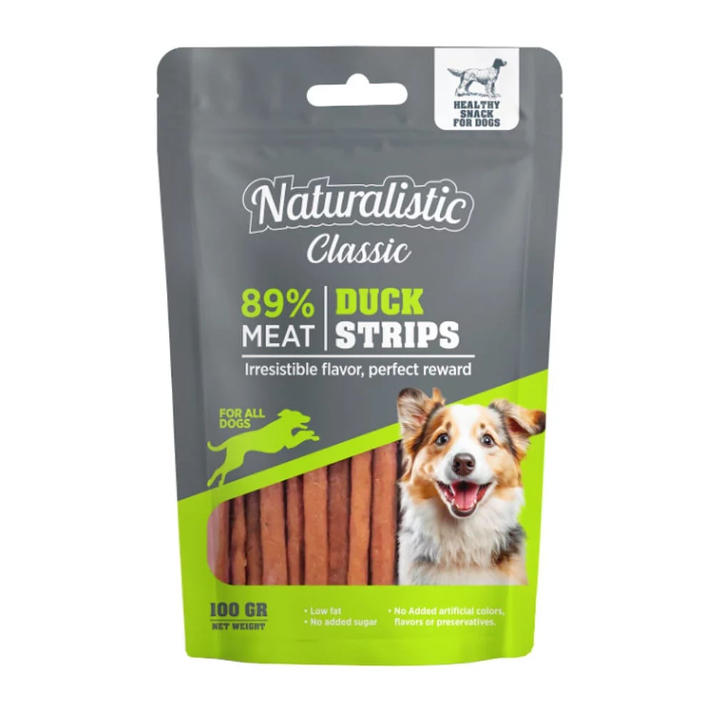 Snack para Perros Naturalistic Classic Duck Strip 100gr