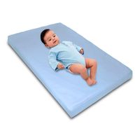 Colchón Topper Cuna Bebé Memory Foam Impermeable Celeste Teraflex