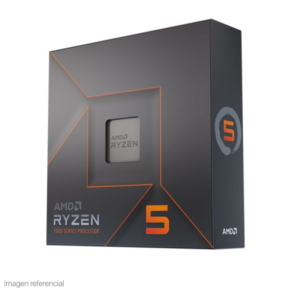 Procesador AMD Ryzen 5 7600X 4.7/5.3GHz, 32MB L3, 6-Core, AM5, 5nm