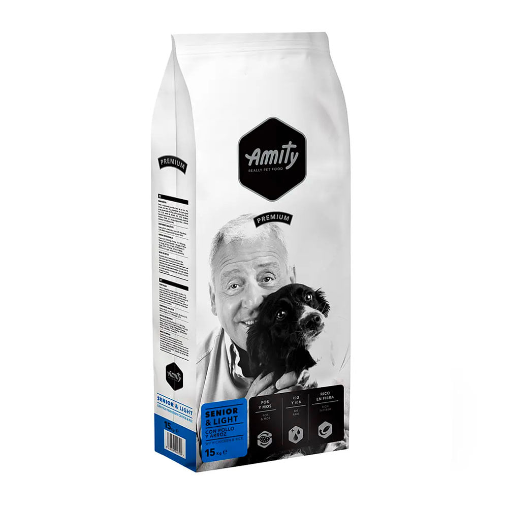 Amity Premium Senior Light para Perros 15Kg