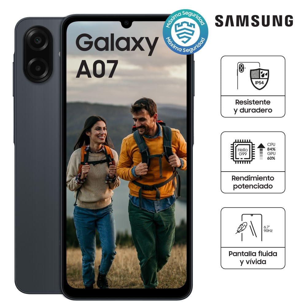 Celular SAMSUNG Galaxy A07 4Gb 128Gb 6.7"" Black