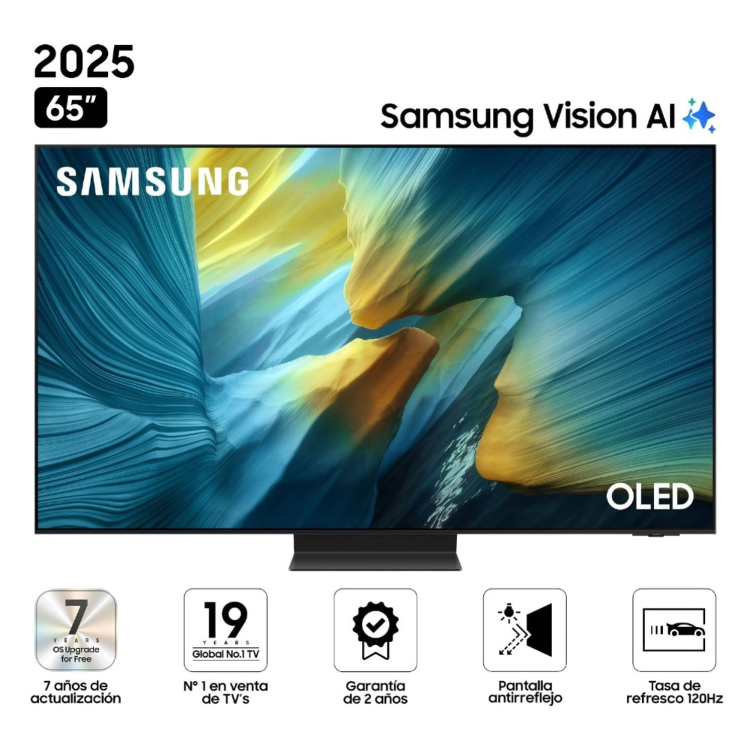 Televisor Samsung 65" S95F Vision AI Smart TV (2025) OLED Tizen 8.0 UHD 4K