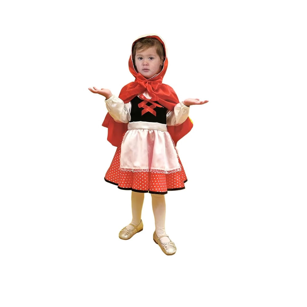 HALLOWEEN Disfraz de caperucitas intantil de poliester 1 modelo A