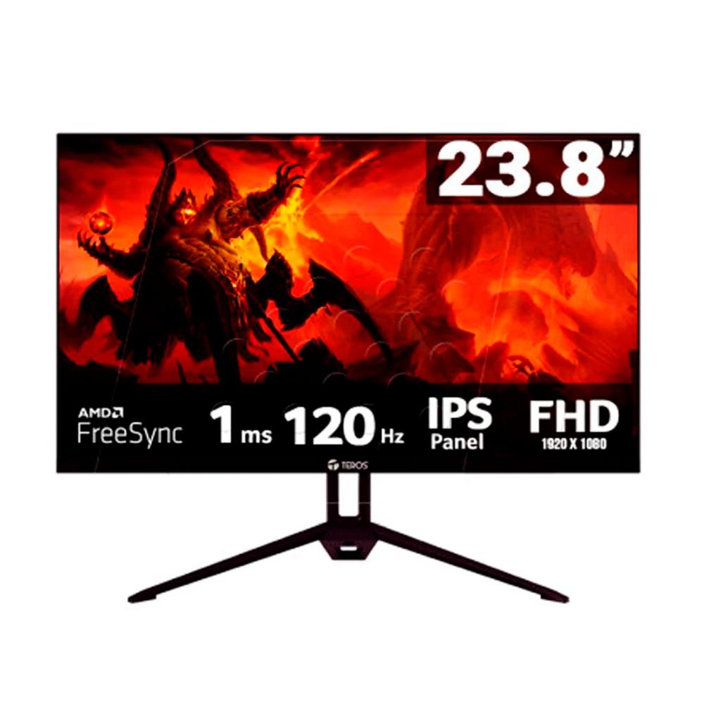 Monitor TEROS TE-2415S 24"" FHD IPS 120Hz 1ms HDMI DP PARLANTES Negro
