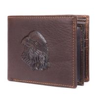 Billetera de Cuero Genuino Marron Aguila