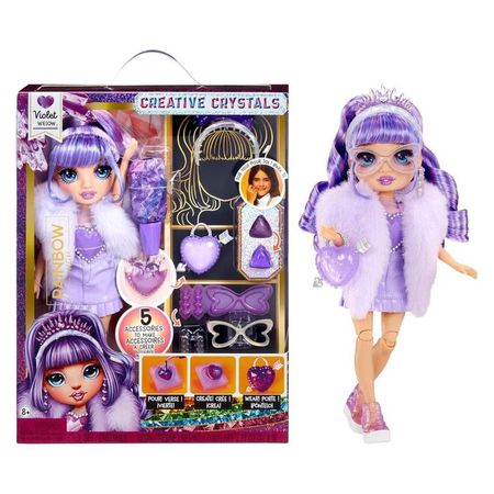 Muñeca Rainbow High Creative Crystals Violet lila