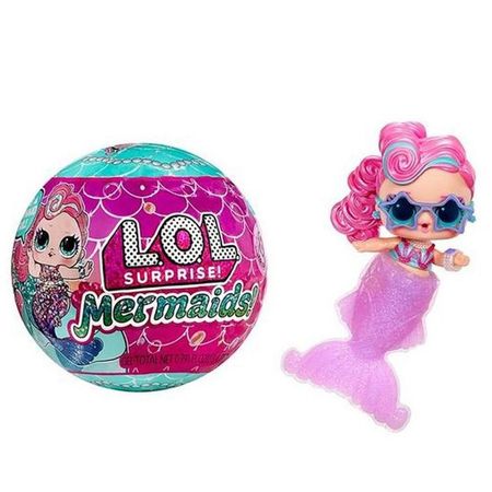 Muñeca Sorpresa LOL Surprise Mermaids Tots Celeste y Rosado
