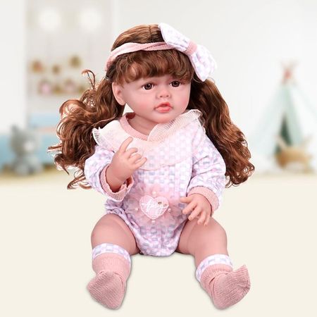 Muñeca Reborn Inteligente Interactiva 55 cm DD727176 multicolor