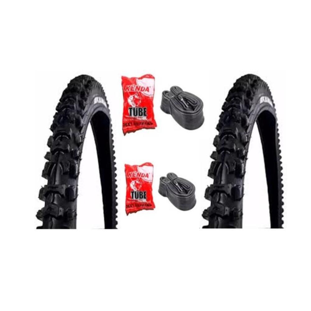 2 LLANTAS KENDA PARA BICICLETA 26 + 2 CÁMARAS