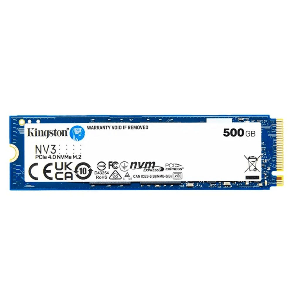 Unidad en estado solido Kingston 500GB NV3 PCIe 4.0 NVMe M.2 SSD