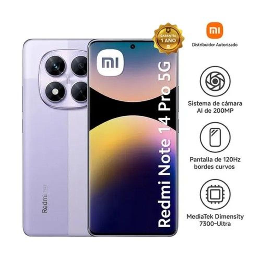 Celular Xiaomi Redmi Note 14 Pro 5G 256GB ROM 8GB RAM - Purpura