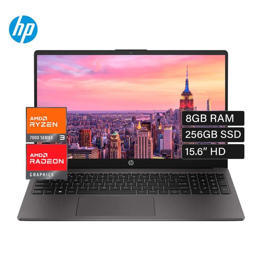Laptop Hp 255 G10, Amd Ryzen 3 7330U, 8Gb Ddr4, 256Gb Ssd, 15.6?Led, Windos 11 Pro, 81U53L