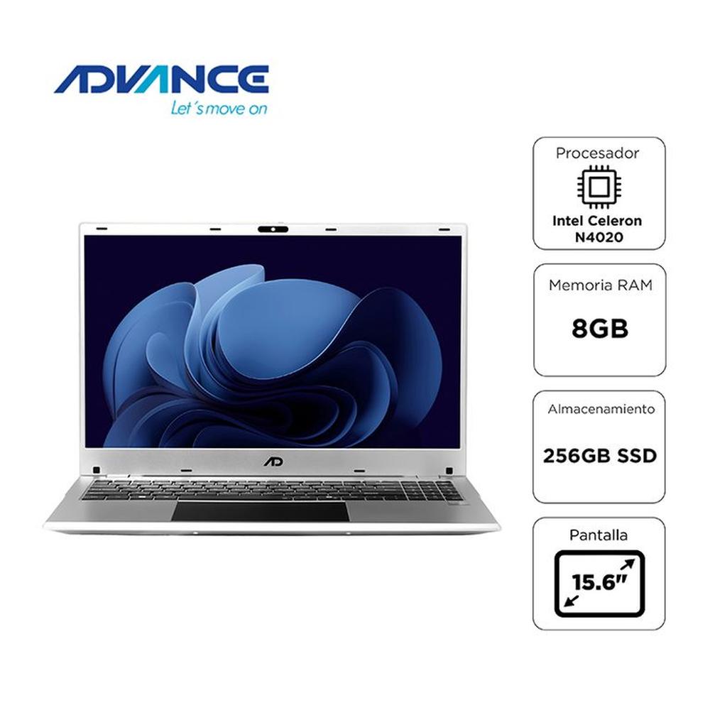 Notebook Advance NV9855 15.6"" Celeron N4020 1.10 GHz 8GB RAM 256GB SSD