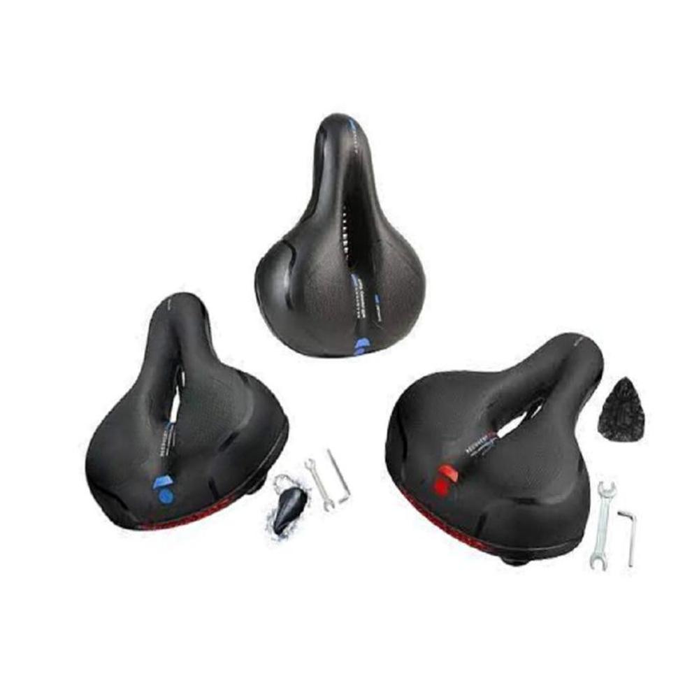 3 SILLIN ANCHO ACOLCHADO PARA BICICLETA DE PASEO