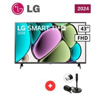 TELEVISOR LG 43'' 43LR6000PSA FHD SMART TV  2024 Y ANTENA DIGITAL