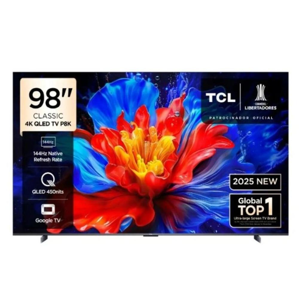 TELEVISOR TCL 98 QLED 98P8K UHD 4K GOOGLE TV 2025
