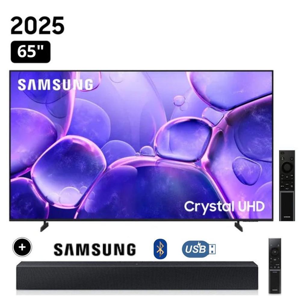 Televisor Samsung Smart TV 65 Crystal UHD 4K UN65U8000FGXPE + Soundbar HW-B400
