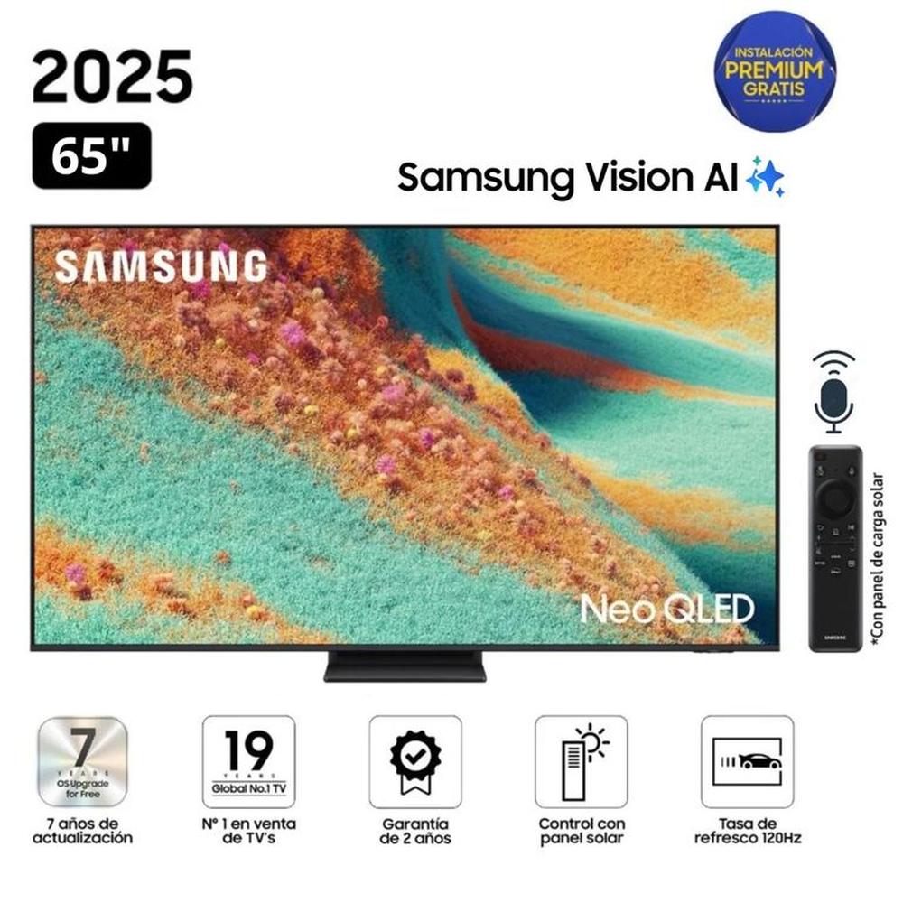 Televisor Samsung  65" Neo QLED 4K HDR Vision AI Smart TV QN65QN85F - Nuevo 2025