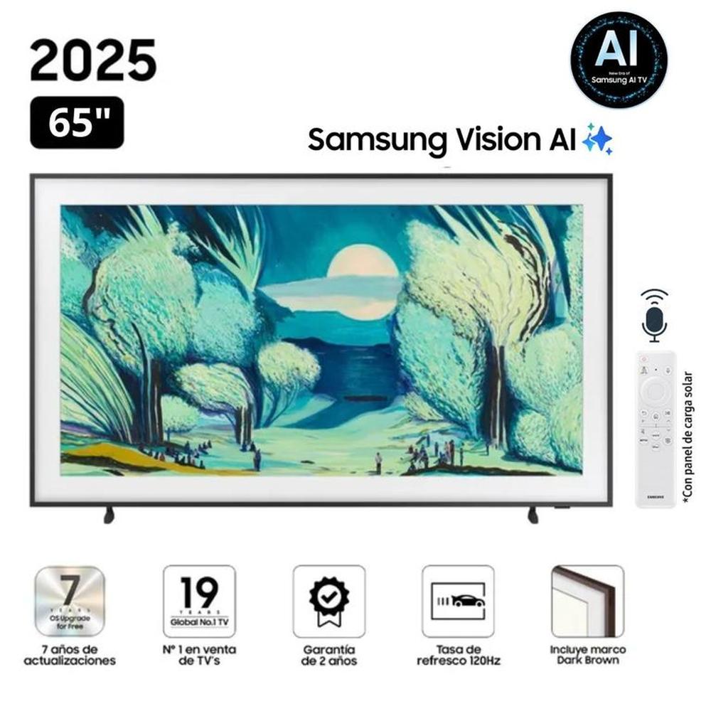 Televisor Samsung The Frame 65"" Qled 4k Vision AI Smart TV QN65LS03F - Nuevo 2025