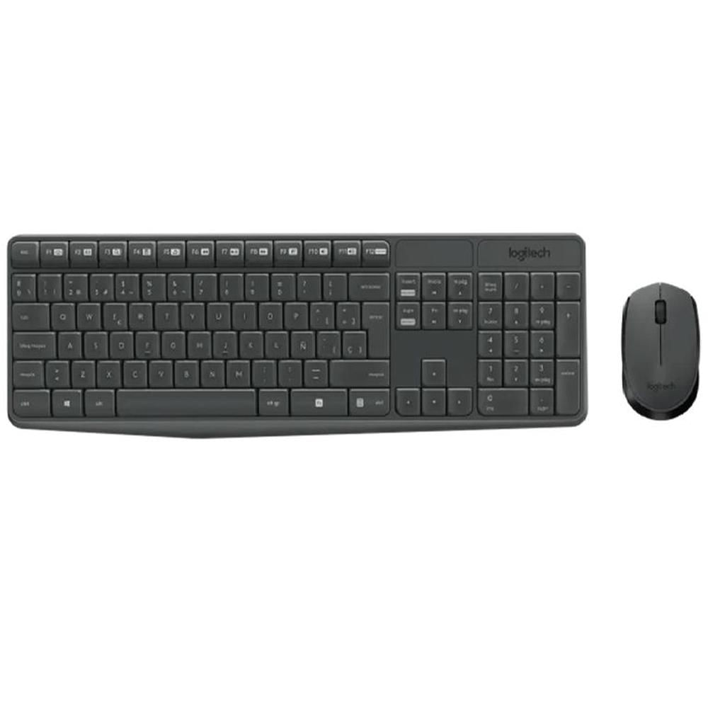 Teclado con Mouse Inalámbrico Logitech Mk235